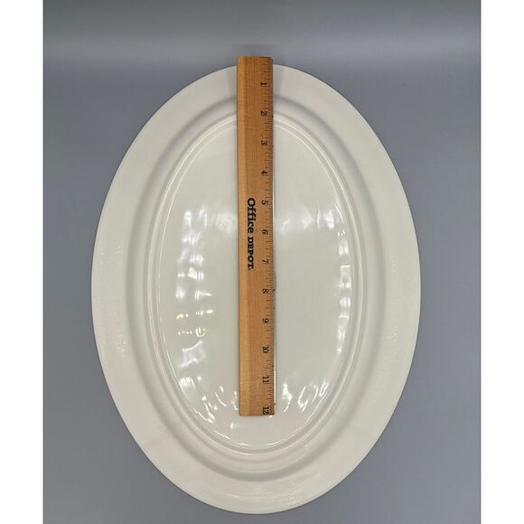 Vintage Syracuse Candelight 14" Oval Serving Platter MCM - Picture 4 of 5